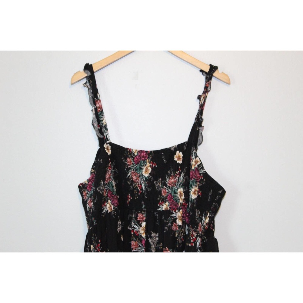 Torrid Floral Butterfly Midi Challis Smocked Tiered Dress Plus Size 4 4X H14068 - Picture 11 of 16